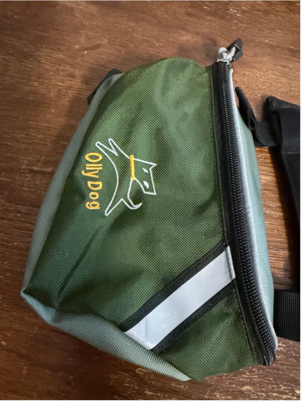 OllyDog Dog Saddle Bag S Backpack Hiking Pack Harness Green Reflective Adjustabl
